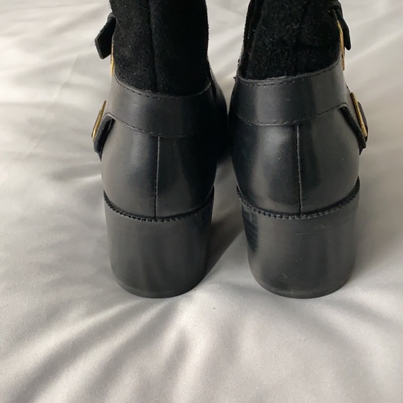 Ralph Lauren Leather and suede heeled boots - Picture 7 of 8
